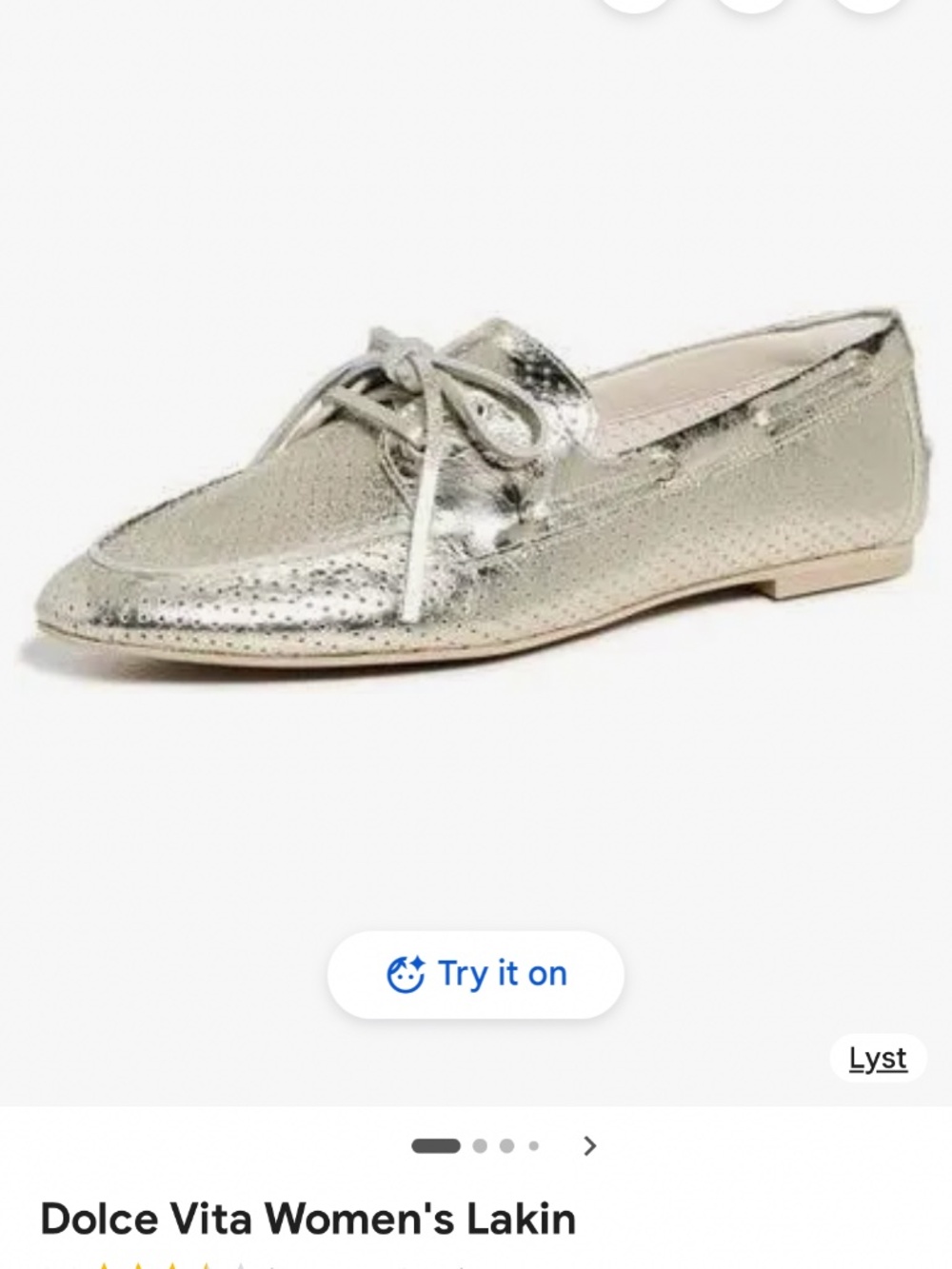 Dolce Vita women’s sz 8 metallic loafers